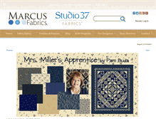 Tablet Screenshot of marcusfabrics.com